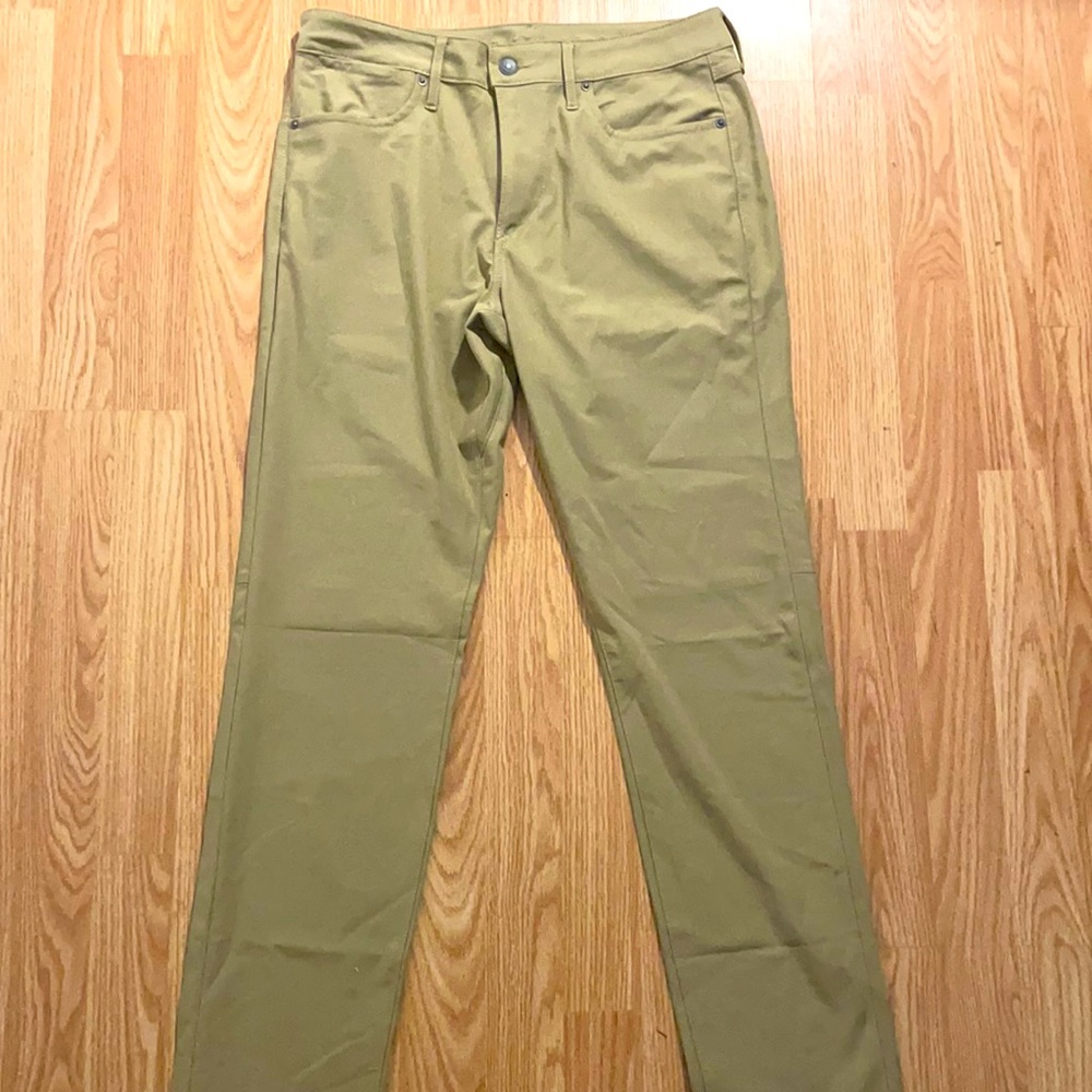 Khaki Active Flex Dress Pants